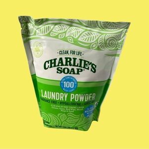 Charlie’s Soap Laundry Powder
 (100 Loads, 1 Pack) 2.64 LBS(1.2KG)